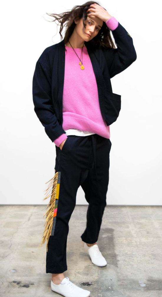  프리시티 코트 로로 피아나 백스트라이크 슈퍼럭스 크루 핑크 래빗