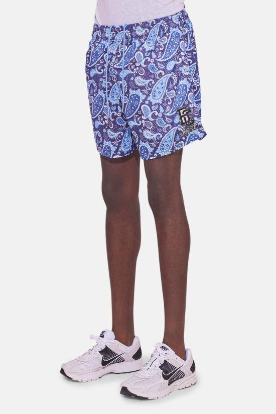  블루&크림 숏팬츠 페이즐리 메시 숏 네이비 - BLUE&CREAM
