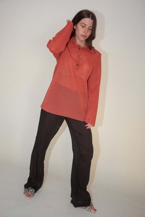  아워레가시 셔츠 Our Legacy Big Piquet Top 크림슨 레드