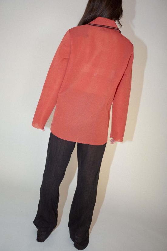  아워레가시 셔츠 Our Legacy Big Piquet Top 크림슨 레드 - OUR LEGACY