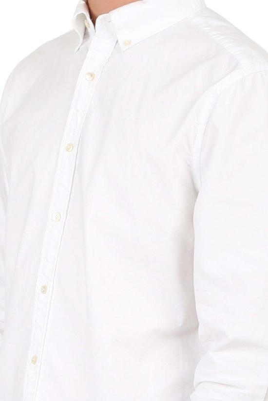  프레임 긴팔 셔츠 데님 클래식핏 버튼 다운 블랑 - FRAME