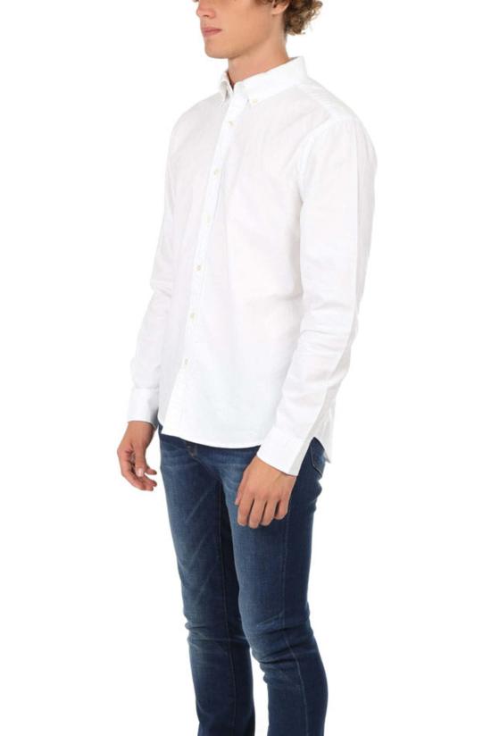  프레임 긴팔 셔츠 데님 클래식핏 버튼 다운 블랑 - FRAME