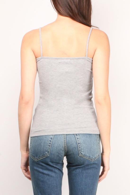  GOLDIE 민소매 티셔츠 골디 리브 캐미 그레이 헤더 - OTHER BRANDS