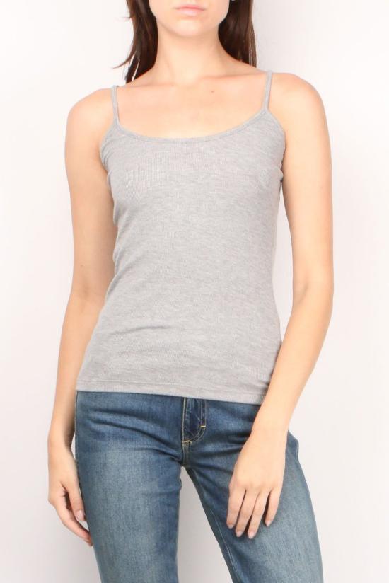  GOLDIE 민소매 티셔츠 골디 리브 캐미 그레이 헤더