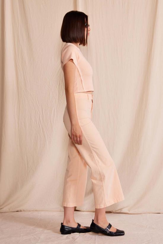  피플 오브 레이저 반팔 티셔츠 People Of Leisure Harley 리브 탑 - PEOPLE OF LAISURE