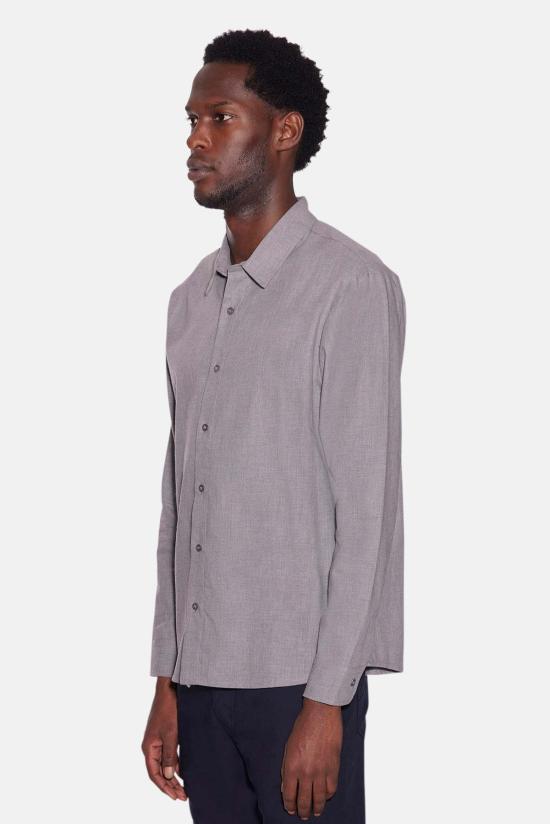  Blue&Cream 긴팔 셔츠 블루&크림 스크라이브너 플란넬  라이트 그레이 - BLUE&CREAM