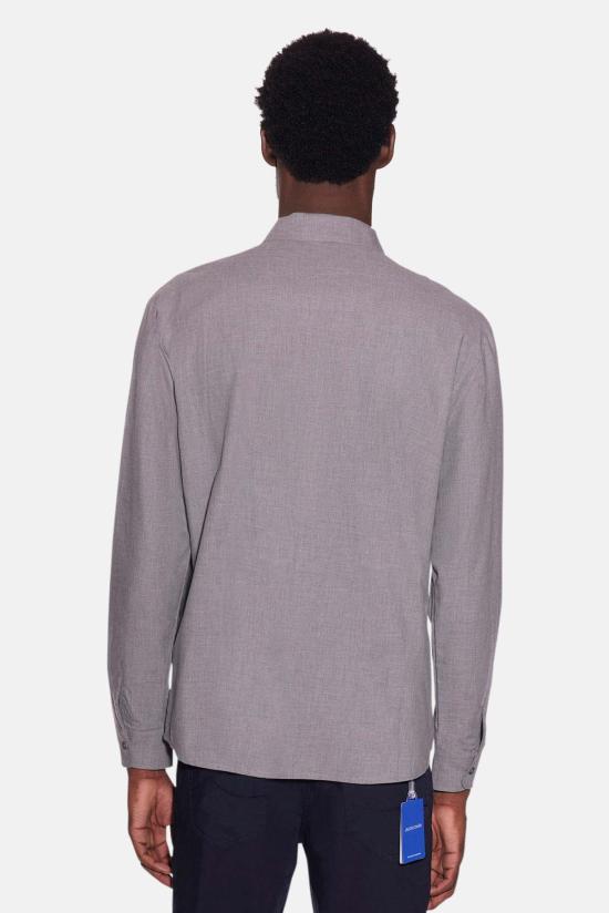  Blue&Cream 긴팔 셔츠 블루&크림 스크라이브너 플란넬  라이트 그레이 - BLUE&CREAM