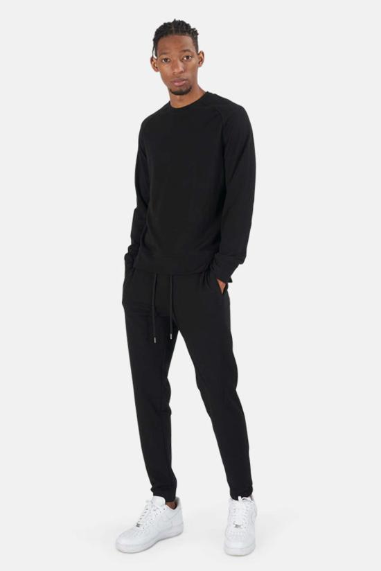  블루&크림 트레이닝/조거 팬츠 레 팬츠 블랙 - BLUE&CREAM