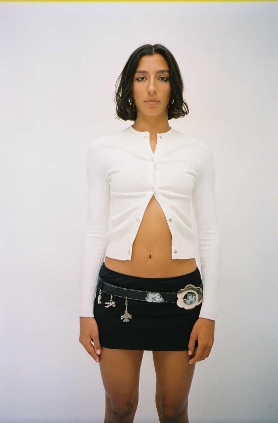  giu giu 가디건 Giu Giu 논나 펄  화이트 - OTHER BRANDS