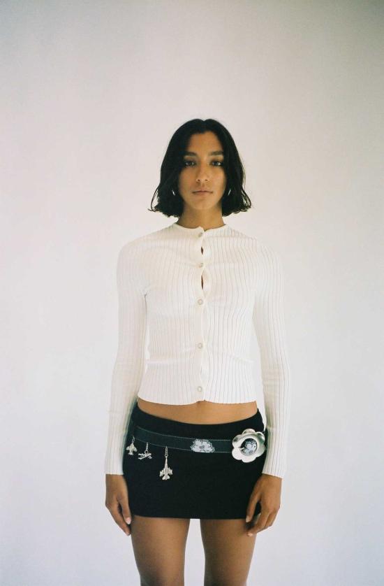  giu giu 가디건 Giu Giu 논나 펄  화이트 - OTHER BRANDS