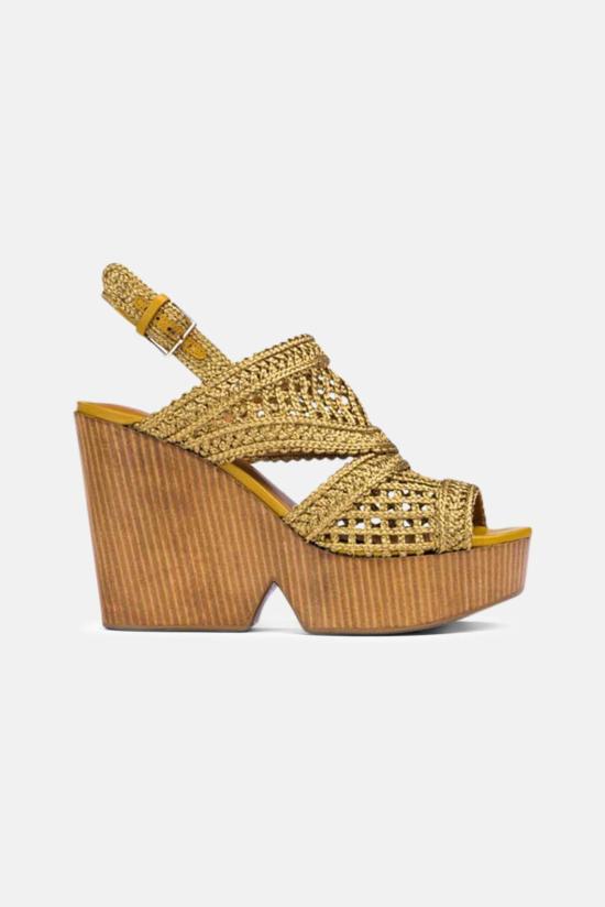  로베르 끌레제리 뮬/슬리퍼 로버트 클레르제리 디디  레진 골드 메탈 브레이드