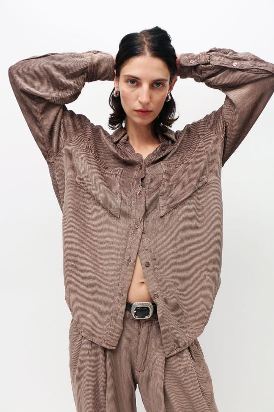  에크하우스 라타 민소매 티셔츠 Eckhaus Latta Ridge 셔츠 Reishi - ECKHAUS LATTA