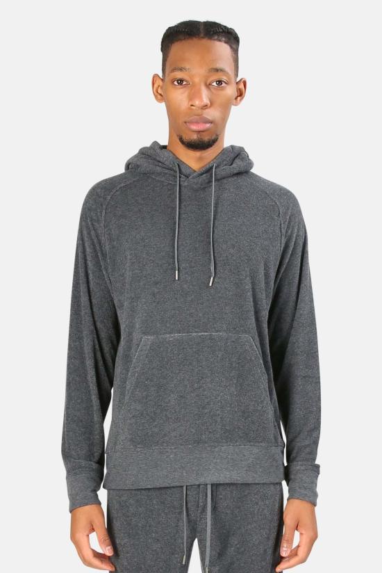  Blue&Cream 후드 티셔츠 블루&크림 풀 테리 풀오버 후드 티셔츠 미드나잇 헤더