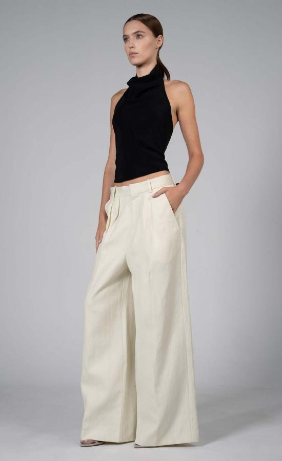  논살란트 레이블 민소매 티셔츠 넌캐럴런트 라벨 클라라 탑 블랙 - NONCHALANT LABEL