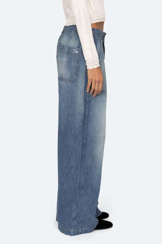  씨뉴욕 데님 팬츠 씨 나이 아마리 진스 블루 - SEA NY