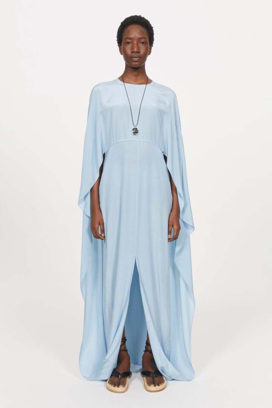  로데브예 롱 원피스 Rodebjer Miran 드레스 포그 블루