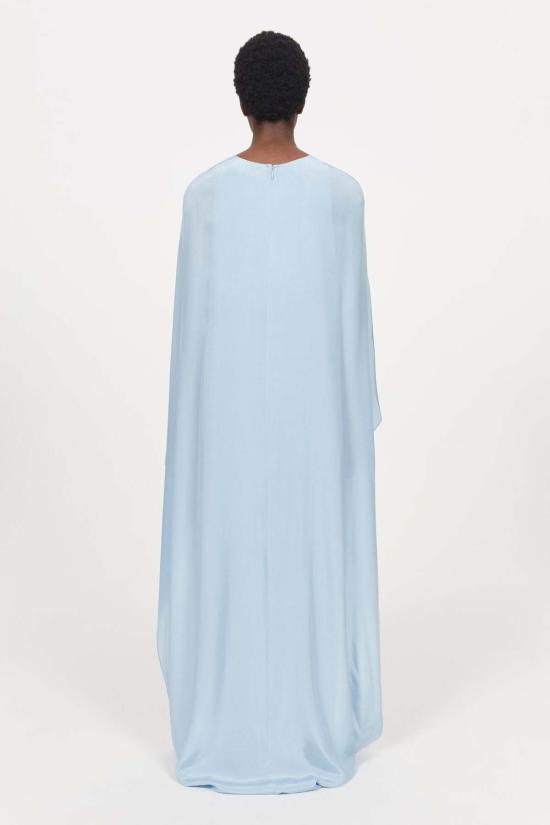  로데브예 롱 원피스 Rodebjer Miran 드레스 포그 블루 - RODEBJER