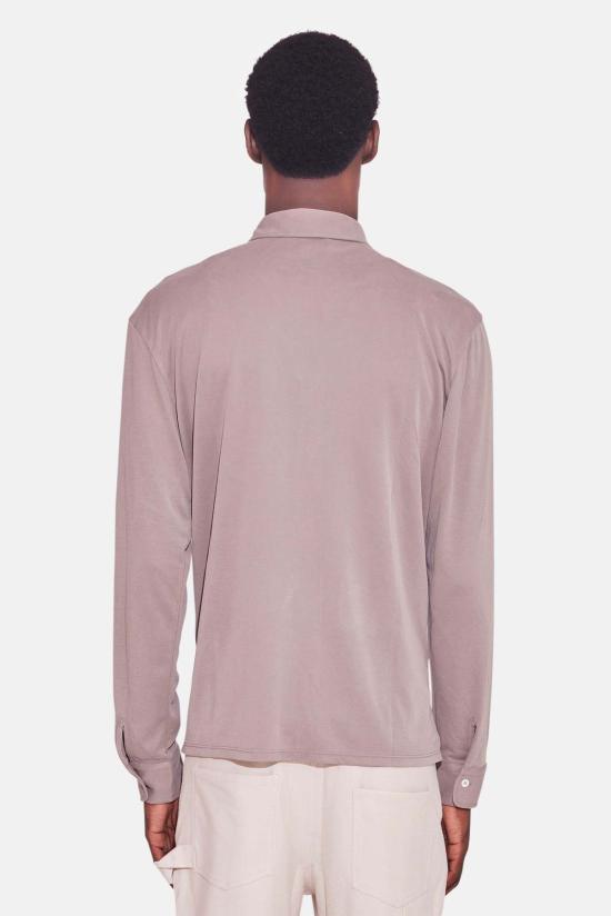  Blue&Cream 긴팔 셔츠 블루&크림 마이크로 피케  토프 - BLUE&CREAM