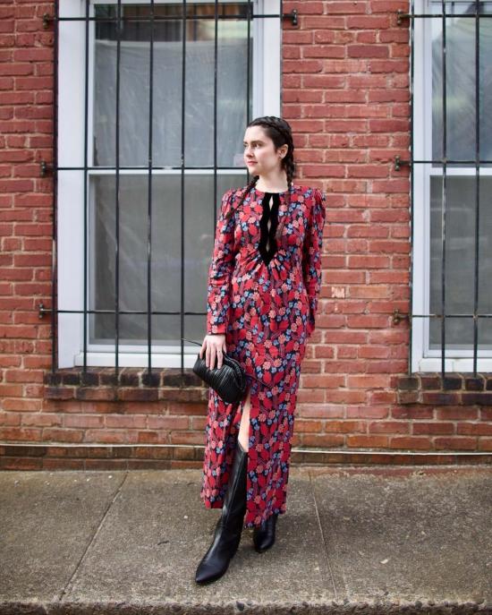  살로니 롱 원피스 진스 C 드레스 - SALONI