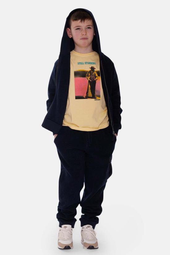  [키즈] 블루&크림 풀오버 키즈  지퍼 후드 네이비 - BLUE&CREAM