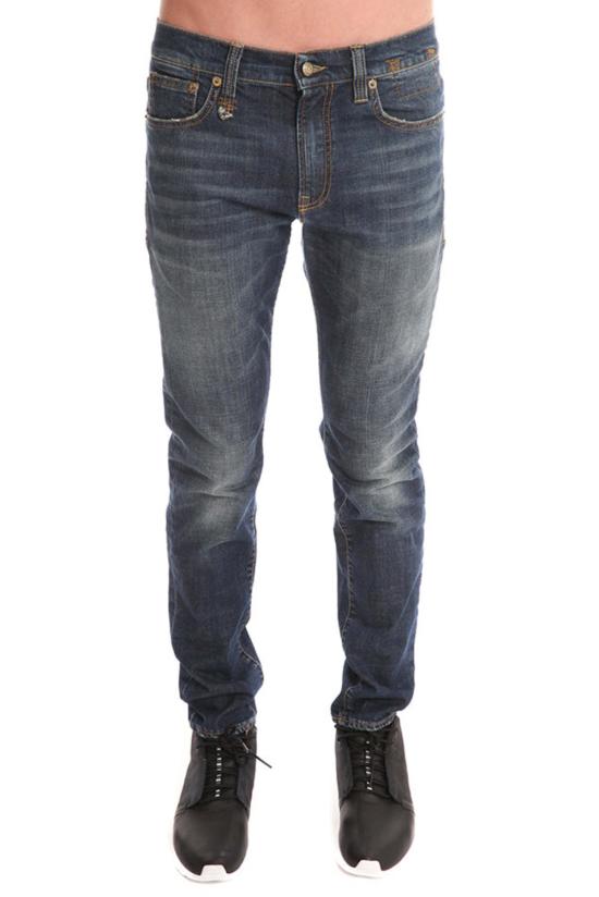  알13 데님 팬츠 R13 스케이트 진 빈티지 블루