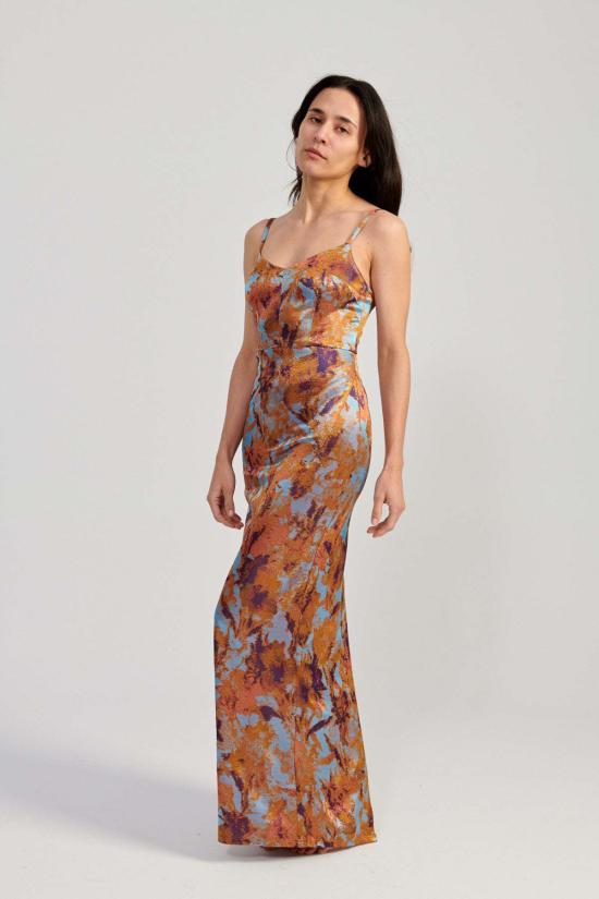  레이첼 코미 롱 원피스 릴라 드레스 프린트 - RACHEL COMEY