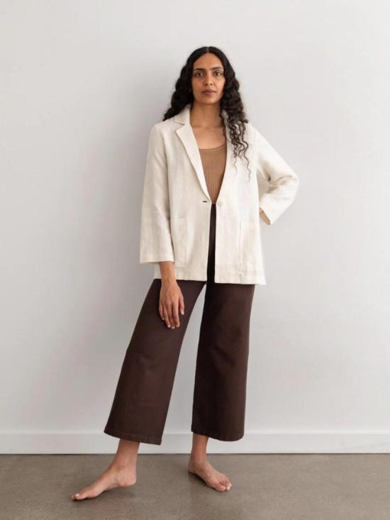  퍼스트 라이트 수트 자켓 First Rite Linen Everyday Blazer 세탁 솔트 - FIRST RITE