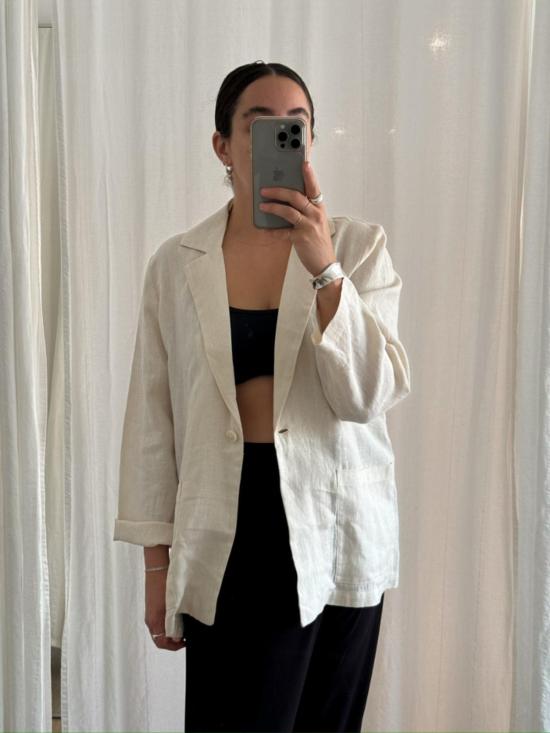  퍼스트 라이트 수트 자켓 First Rite Linen Everyday Blazer 세탁 솔트