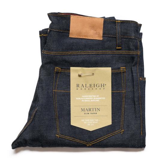  Raleigh Denim Workshop 데님 숏팬츠 롤리 데님 워크숍 마틴 씬 테이퍼 13온스 니혼 멘푸 셀비지 데님