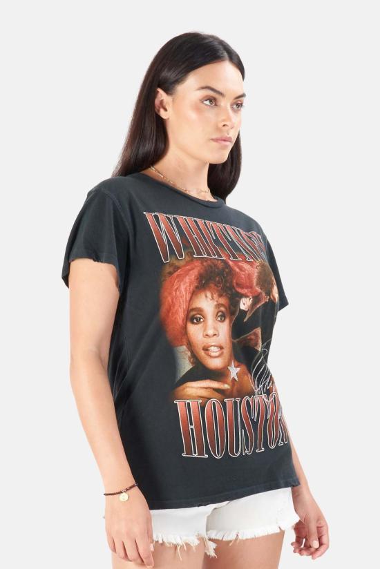  MadeWorn 반팔 티셔츠 Made Worn Whitney Houston Tee 석탄 안료 - OTHER BRANDS