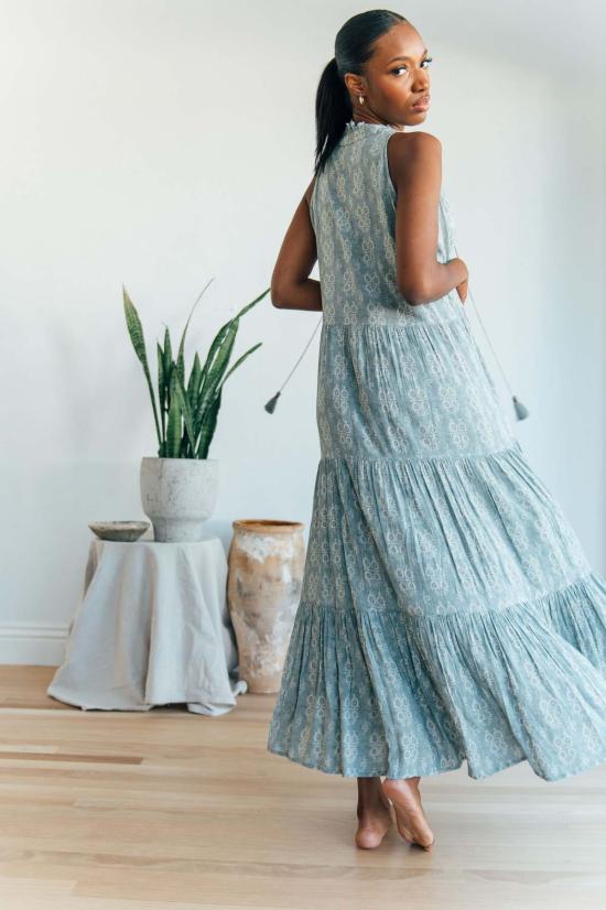  roma 롱 원피스 로마 시에나 맥시 드레스 인조 데님 - OTHER BRANDS