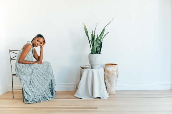  roma 롱 원피스 로마 시에나 맥시 드레스 인조 데님 - OTHER BRANDS