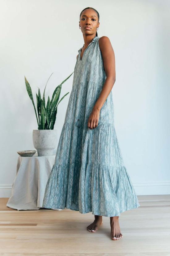  roma 롱 원피스 로마 시에나 맥시 드레스 인조 데님 - OTHER BRANDS