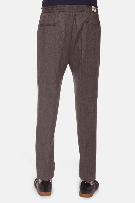  브릴리아1949 스트레이트 팬츠 브릴리아 울 슬림 트라우저 브라운 - BRIGLIA 1949