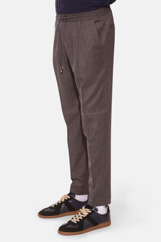  브릴리아1949 스트레이트 팬츠 브릴리아 울 슬림 트라우저 브라운 - BRIGLIA 1949