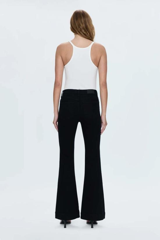  피스톨라 데님 팬츠 킨슬리 미드 라이즈 울트라 플레어 진 블랙 잉크 - PISTOLA