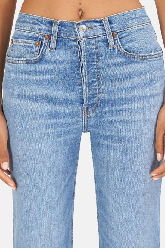  리던 데님 팬츠 Re/Done 70년대 스토브 파이프 파괴 새벽 - RE/DONE