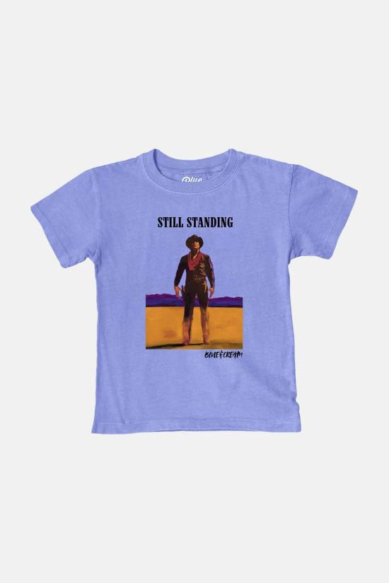  [키즈] 블루&크림 티셔츠 키즈  유아용 카우보이 페이스 오프 티 페리