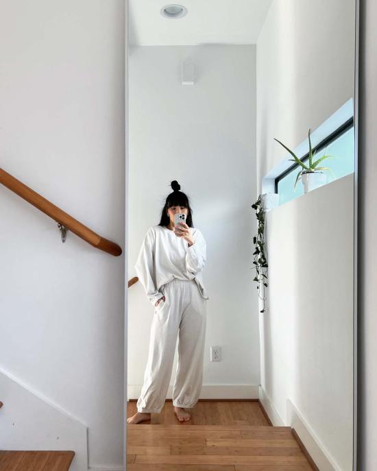  르 본 숍 긴팔 티셔츠 Le Bon Shoppe Naturelle 티셔츠 블랙 - Le Bon Shoppe