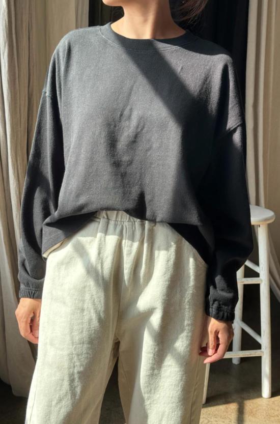  르 본 숍 긴팔 티셔츠 Le Bon Shoppe Naturelle 티셔츠 블랙