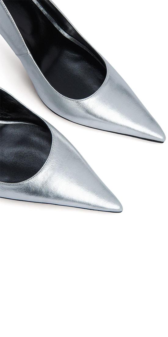  바이파 힐/펌프스 비바 펌프 실버 레더 - BY FAR