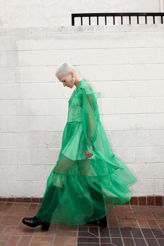  케이코 롱 원피스 Kk Co Nine Twenty Seven 드레스 라임 - KKCO