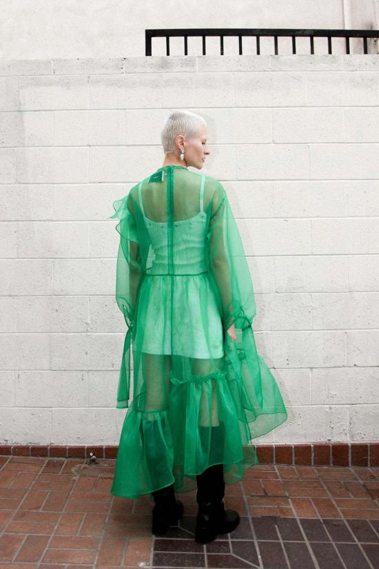  케이코 롱 원피스 Kk Co Nine Twenty Seven 드레스 라임 - KKCO