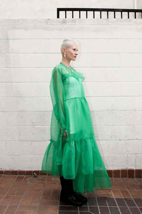  케이코 롱 원피스 Kk Co Nine Twenty Seven 드레스 라임 - KKCO