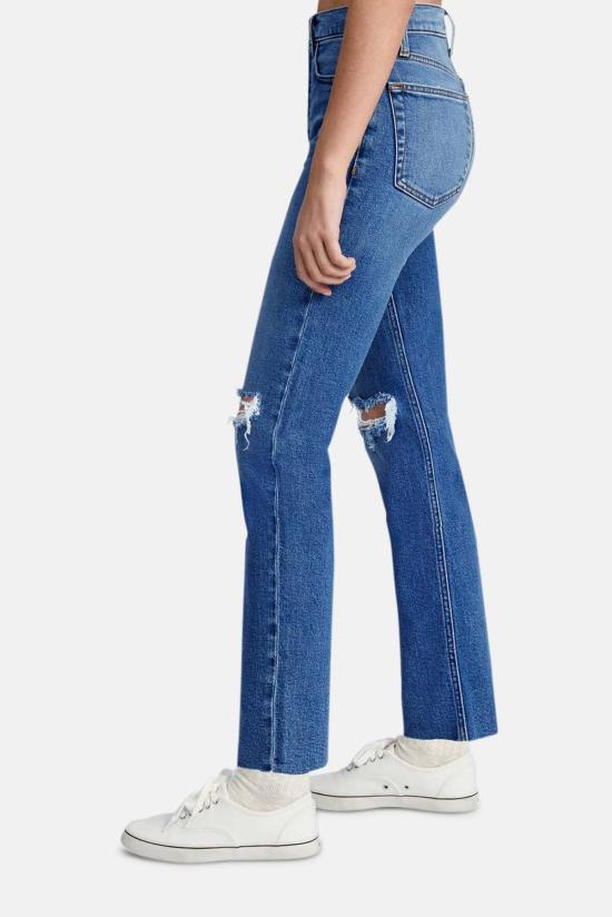  리던 데님 팬츠 Re/Done High Rise Stove Pipe Jean Dusk Destroy