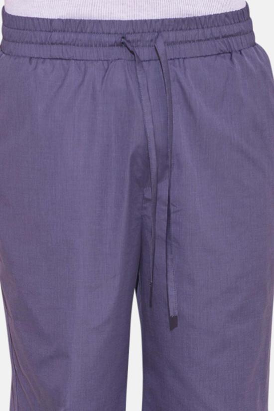  블루&크림 트레이닝/조거 팬츠 팝린 가라테 팬츠 차콜 마이크로 스트라이프 - BLUE&CREAM