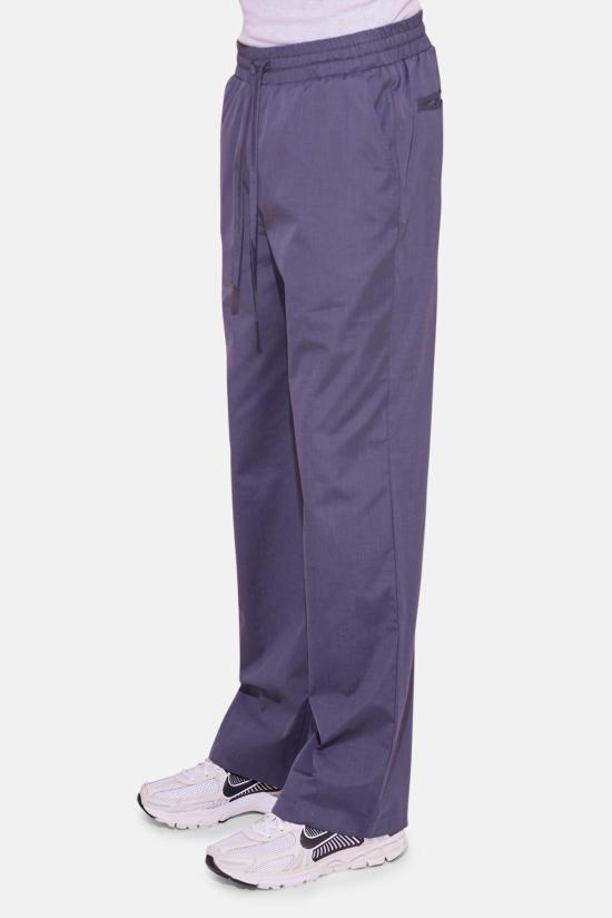  블루&크림 트레이닝/조거 팬츠 팝린 가라테 팬츠 차콜 마이크로 스트라이프 - BLUE&CREAM