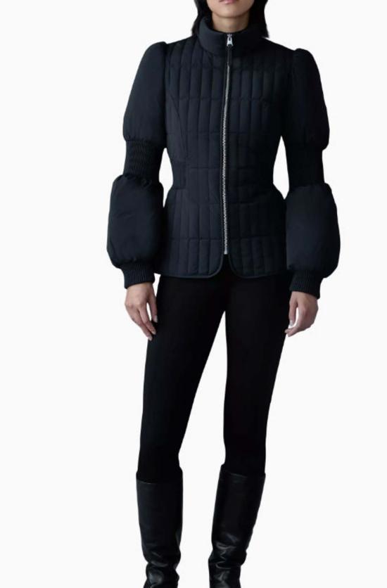  맥케이지 자켓 Mackage Felicia 퀼팅 다운 재킷 블랙 - MACKAGE