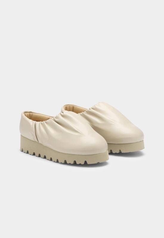  유메유메 로퍼 유메 유메 나와 캠프 로우 슈즈 베이지 - YUME YUME