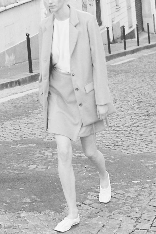  다두라 숏 스커트 다투라 캐시미어 랩 미니 스커트 캐멀 - DATURA